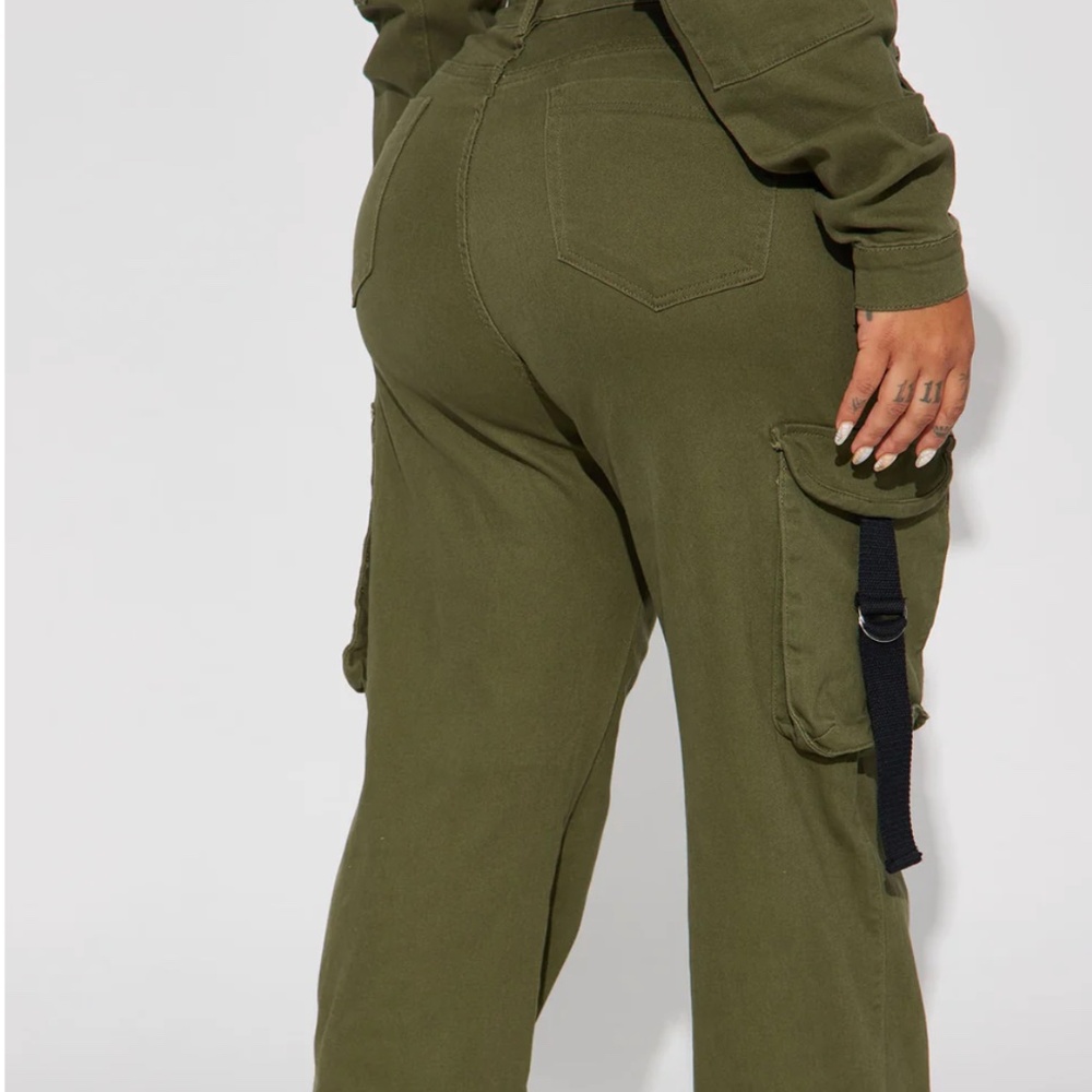 Love And War Wide Leg Cargo Pant - Olive